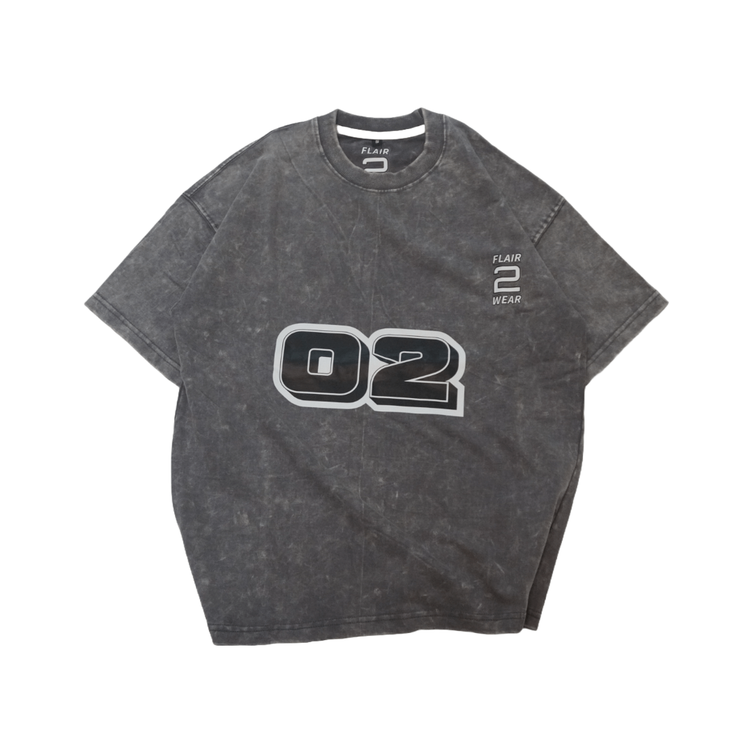 Oversized acid washed T shirt - 02